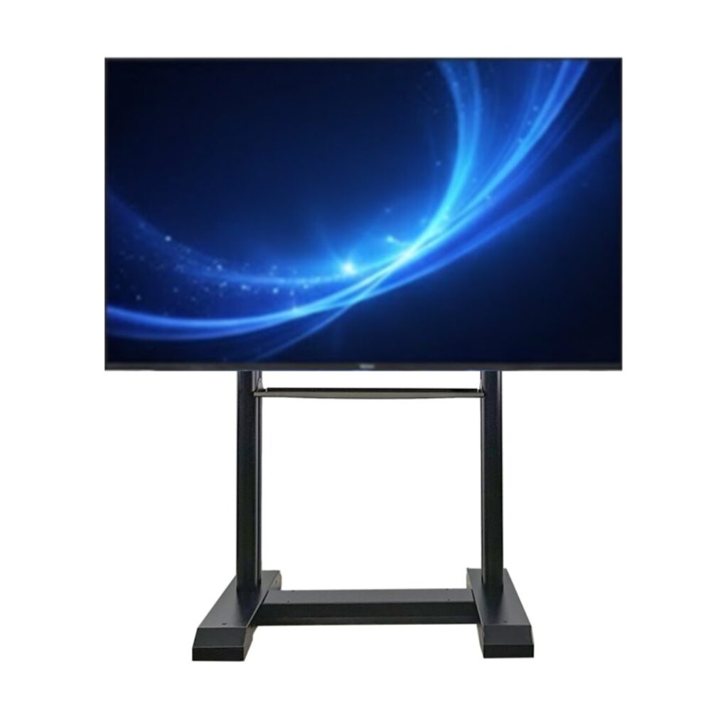 SCENARIO PREMIUM - supporto professionale per due monitor (o uno di grandi dimensioni) da terra con ruote