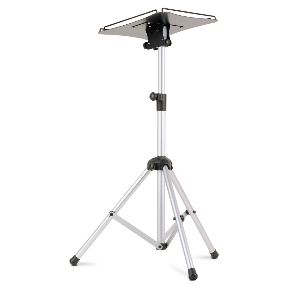 05322 Supporto videoproiettore su treppiede con ripiano inclinabile, H 1040-1850 mm