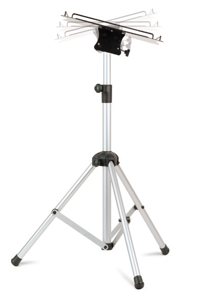 05322 Supporto per videoproiettore su treppiede con ripiano inclinabile, H 1040-1850 mm