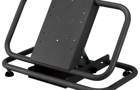 08300 Supporto monitor plasma/lcd da terra richiudibile, nero