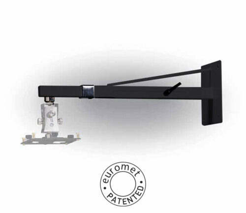 ARAKNO WALL – Supporto da parete per videoproiettore telescopico, nero