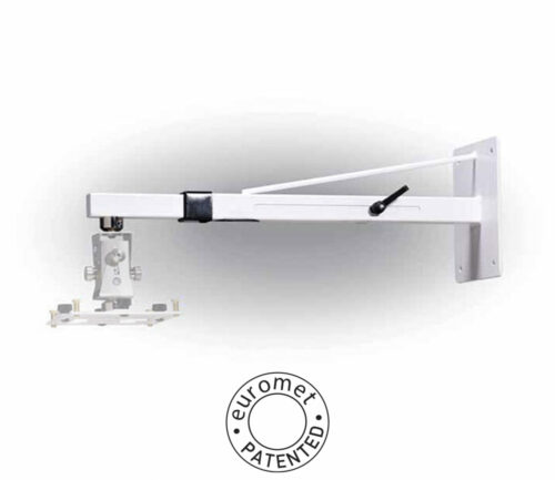 ARAKNO WALL – Supporto da parete per videoproiettore telescopico, bianco