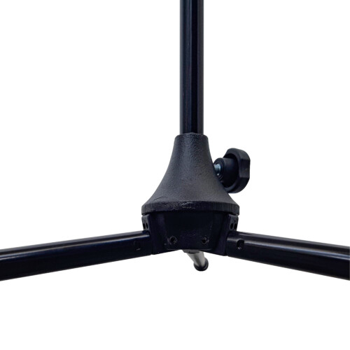 Microphone floor stand with boom arm and brand, Black - Image 6