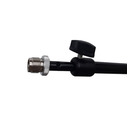 Microphone floor stand with boom arm and brand, Black - Image 3