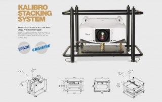 gabbia per videoproiettore con regolazione micrometrica