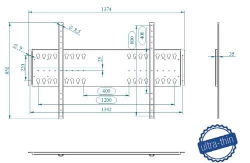 FIX - XXL - Black monitor wall support - Image 2