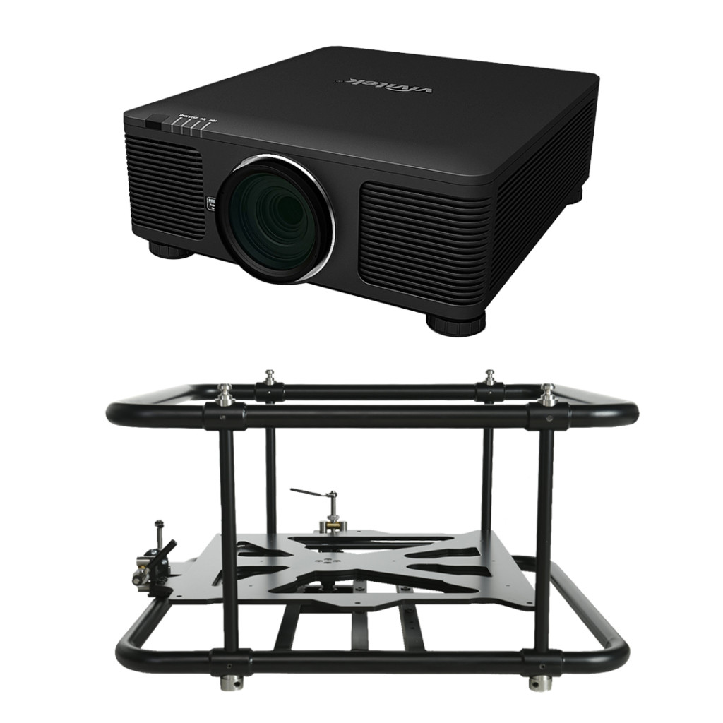 Microadjustable Rigging cage for videoprojector mounting