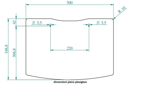 Slide Shelf in plexiglass, grey - Image 3