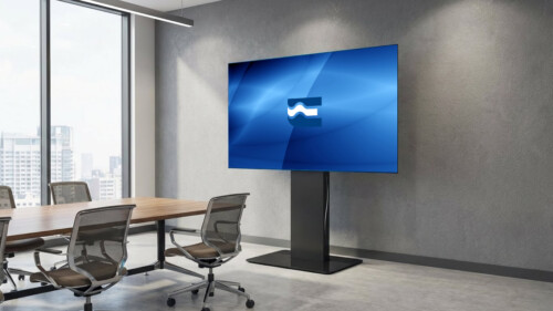 EURO KIOSK, supporto monitor fino a 90 pollici con contenitore Kiosk per componentistica