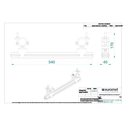 Kalibro Optional, 2 profiles+ clamp Ø30 - Image 7