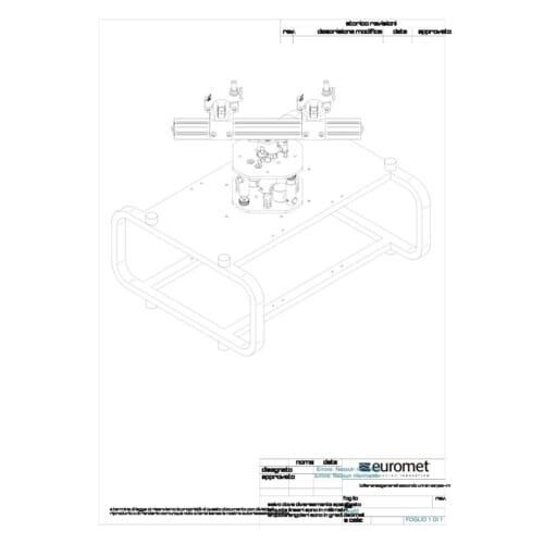 Up-Bar, bar with 2 sliding clamps and vesa 100X100 - Image 4