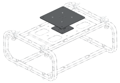 Ceiling con rotazione, sistema per fissaggio a soffitto della gabbia con rotazione a 360° - immagine 3
