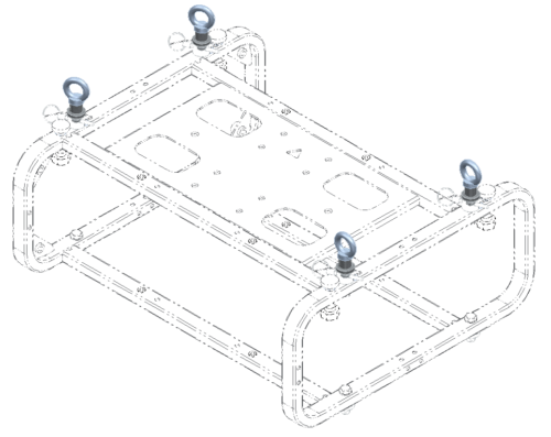 Golfari per aggancio al sistema di stacking per proiettore professionale - immagine 3