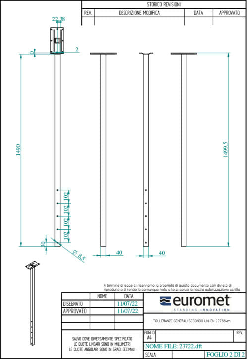 Wally ceiling, supporto monitor e ledwall da soffitto - immagine 6