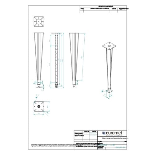 K-EXTENSION: Telescopic pole with rods 150-250 cm (no clamps) - Image 3