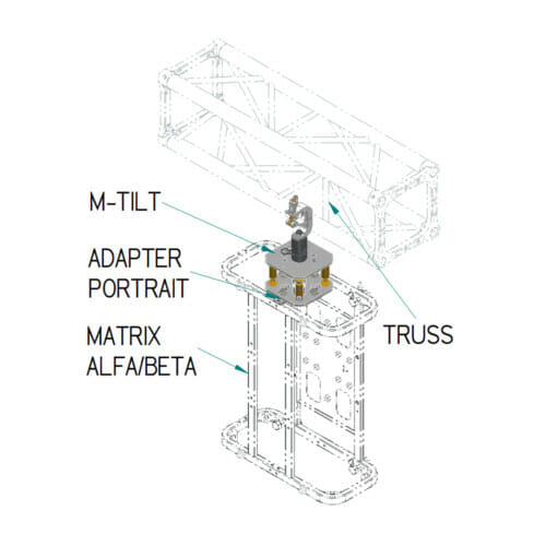 M Tilt 1 clamp+adapter +Floor bar BETA - immagine 3