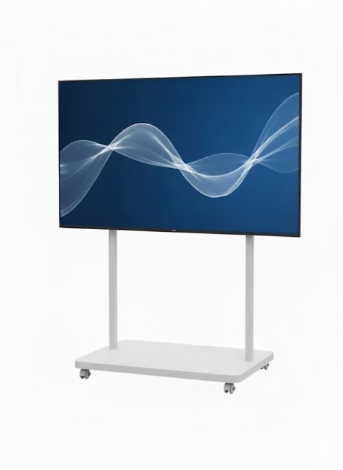 26112 opera slim stand white vesa 800X400 with cart