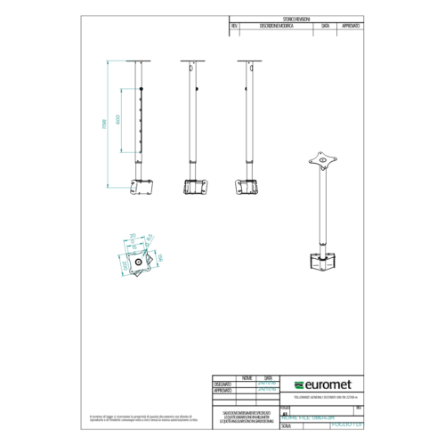 Ceiling support monitor - lm - Image 3